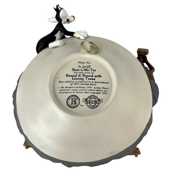 Vintage Looney Tunes Bradford Exchange Razz-a-Ma-Taz 3-D Collector's Plate - Picture 11 of 16